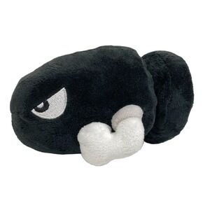 Super Mario Bros Bullet Bill Plush All Star Collection 7" x 4" Dia. Little Buddy